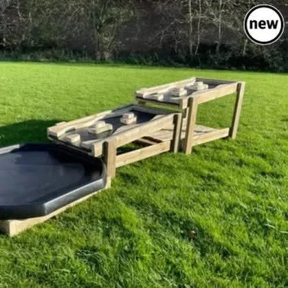 Outdoor Water Chute and Tuff Tray Table-Outdoor Water Chute and Tuff Tray Table