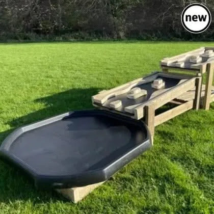 Outdoor Water Chute and Tuff Tray Table-Outdoor Water Chute and Tuff Tray Table