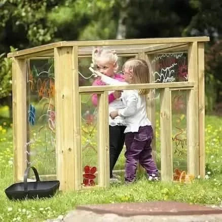 Outdoor Wooden Mark Making Den-Outdoor Wooden Mark Making Den