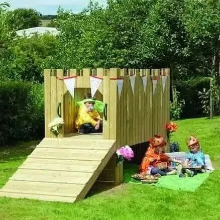 Outdoor Wooden Play Castle-Outdoor Wooden Play Castle