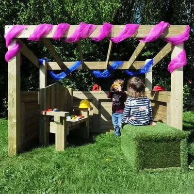 Outdoor Wooden Role Play Centre-Outdoor Wooden Role Play Centre
