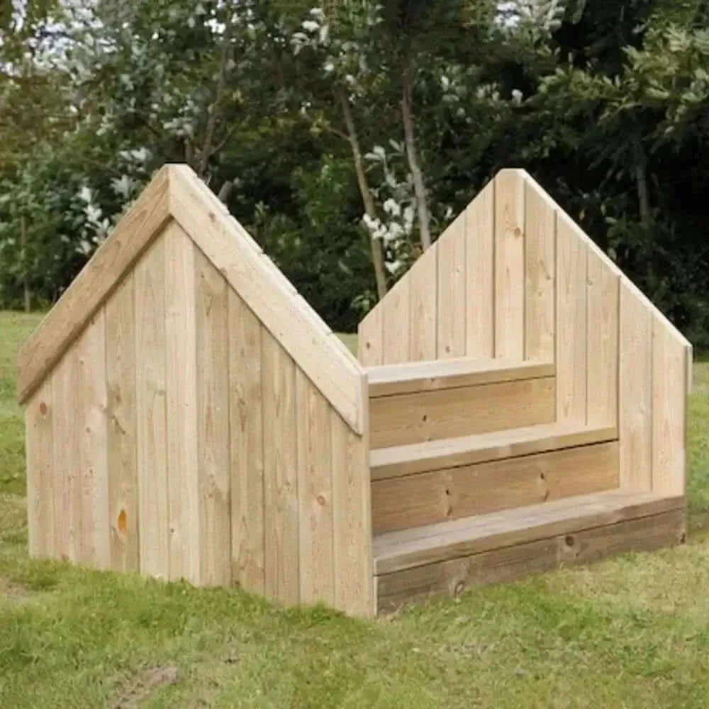 Outdoor Wooden Step Bridge-Outdoor Wooden Step Bridge