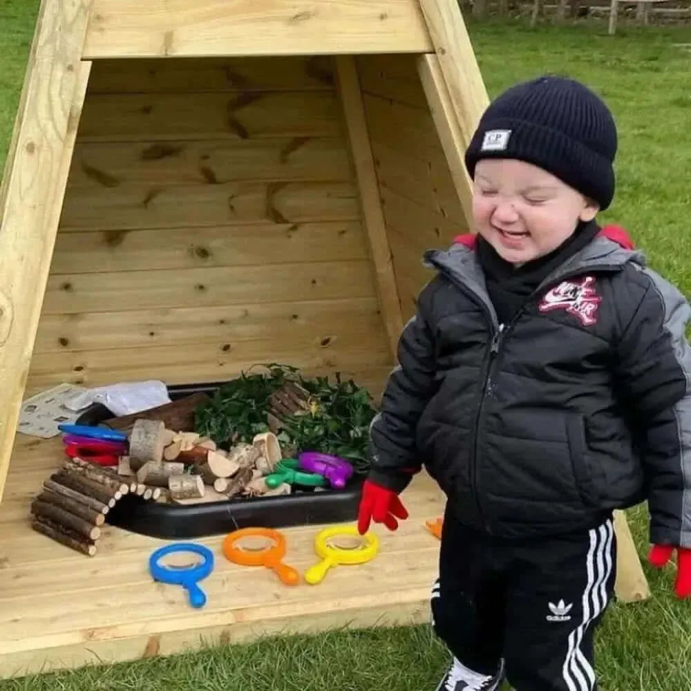 Outdoor Wooden Teepee-Outdoor Wooden Teepee