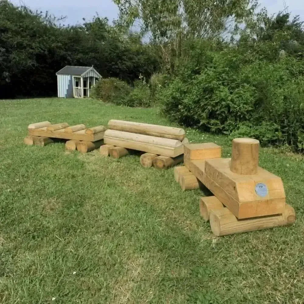 Outdoor Wooden Train-Outdoor Wooden Train