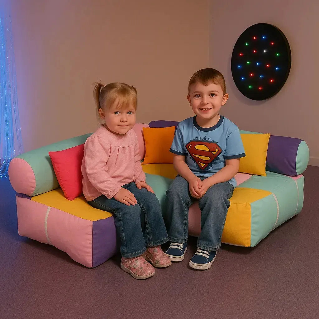 Pastel Colour Soft Seating Corner-Pastel Colour Soft Seating Corner