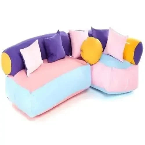 Pastel Colour Soft Seating Corner-Pastel Colour Soft Seating Corner