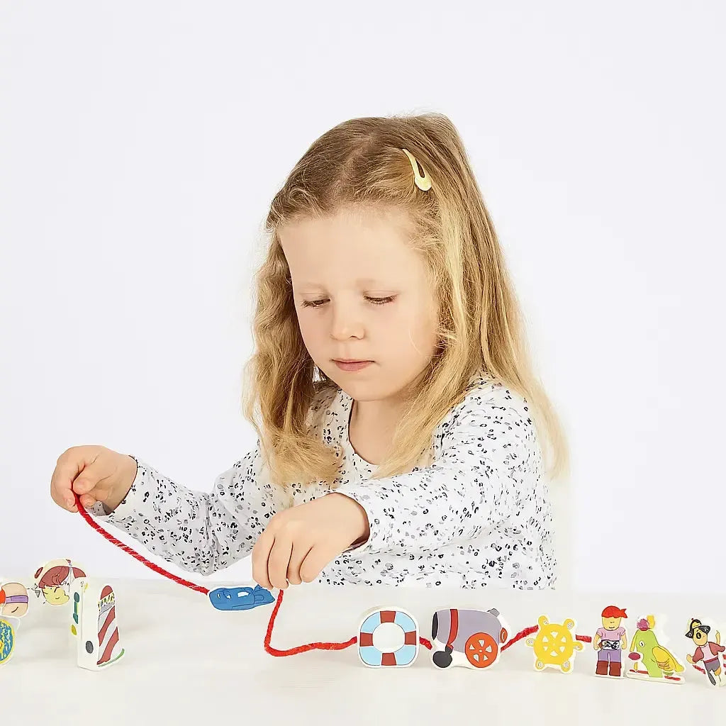 Pirate Lacing Blocks - Pk12-Pirate Lacing Blocks - Pk12