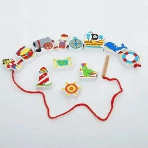 Pirate Lacing Blocks - Pk12-Pirate Lacing Blocks - Pk12