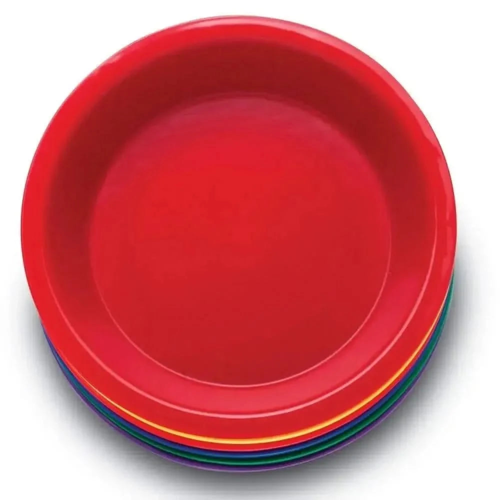 Plastic Rainbow Colour Sorting Bowls 6pk-Plastic Rainbow Colour Sorting Bowls 6pk