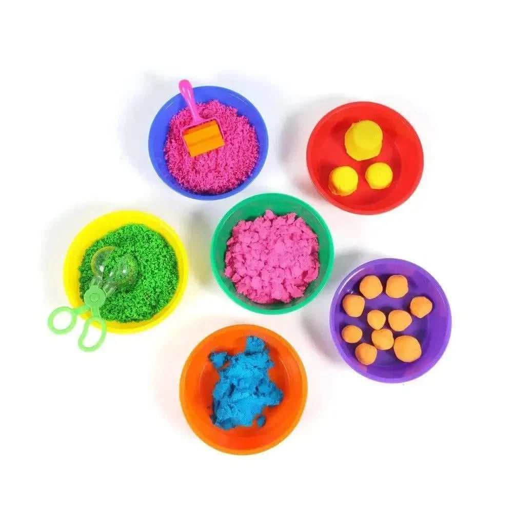 Plastic Rainbow Colour Sorting Bowls 6pk-Plastic Rainbow Colour Sorting Bowls 6pk