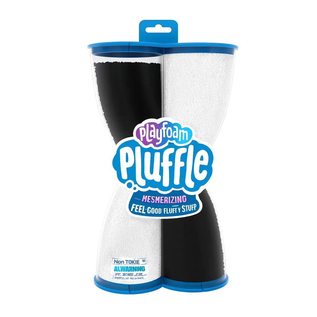 Playfoam Pluffle Twist Black & White-Playfoam Pluffle Twist Black & White