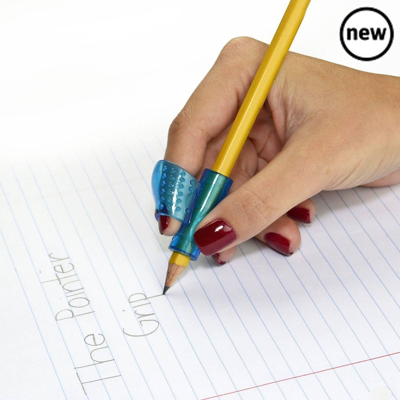 Pointer Pencil Grip - Pack of 6, The Pointer Grip is designed for proper pencil grip development. The Pointer Pencil Grip is recommended particularly for the Early Childhood stage. The Pointer Grip offers the perfect support for the pointer finger, and once that position is secured, the other two fingers will find naturally the correct position. The Pointer Grip is the optimal aid that will point the handwriting in the right direction! Pointer Pencil Grip The Pointer Grip by Pencil Grip Inc. – Promotes the 