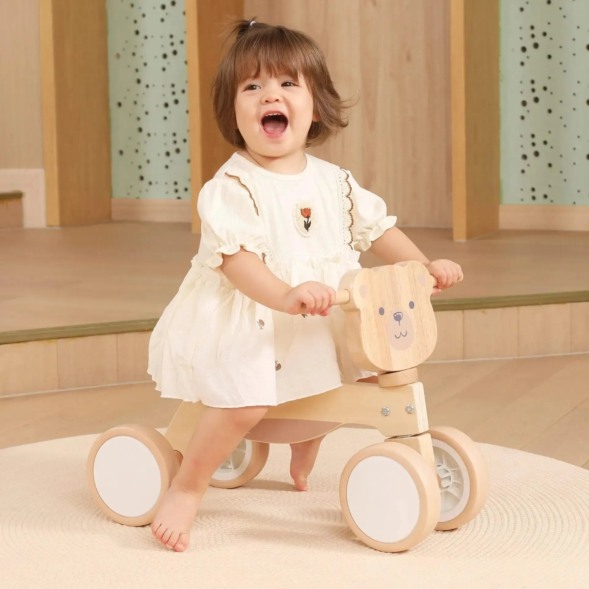 PolarB Wooden Trike Polar Bear-PolarB Wooden Trike Polar Bear