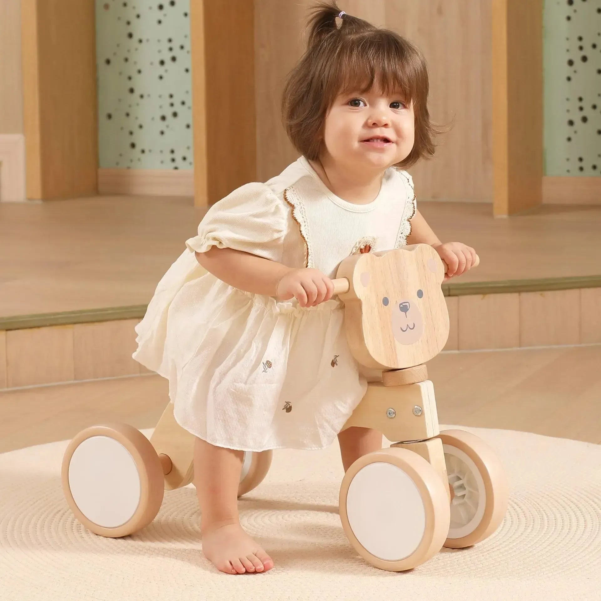 PolarB Wooden Trike Polar Bear-PolarB Wooden Trike Polar Bear
