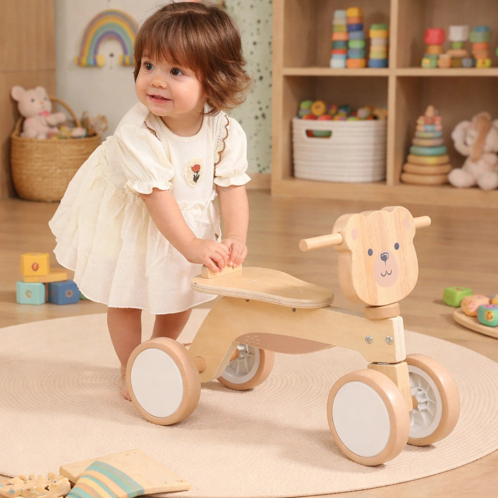 PolarB Wooden Trike Polar Bear-PolarB Wooden Trike Polar Bear