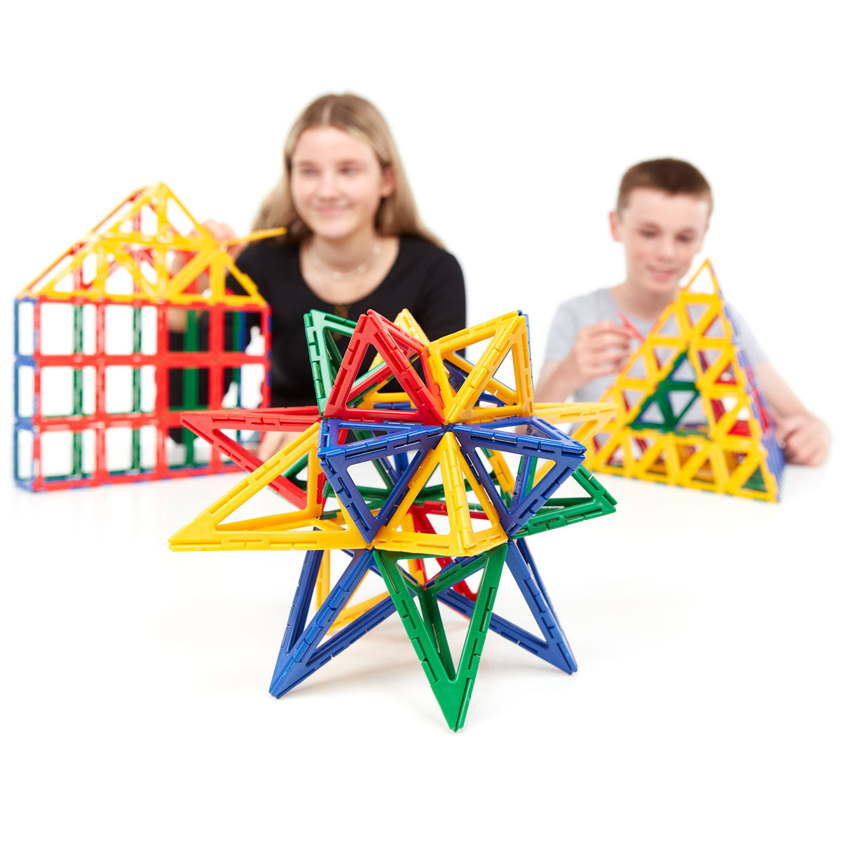 Polydron Frameworks Multi Pack 460 Pieces, Unleash your creativity and explore the world of structures and geometric solids with the Polydron Frameworks Multi Pack 460 Pieces. This massive set offers endless possibilities for construction and discovery, making it a must-have for any learning environment.The set contains a whopping 460 pieces in total, providing a wide range of shapes to work with. Included in the set are 20 hexagons, 80 squares, 160 equilateral triangles, 40 pentagons, 80 right angle triang