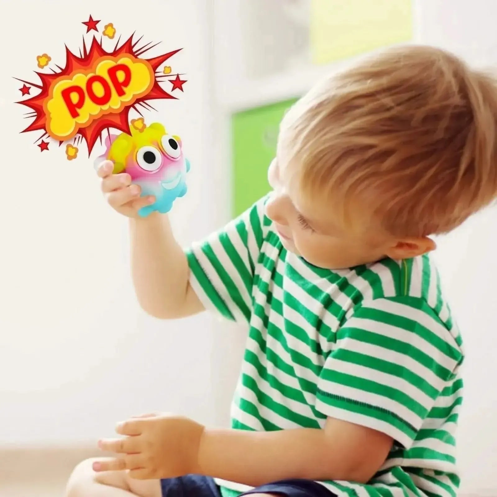 Pop N Squeeze Character Fidget Ball-Pop N Squeeze Character Fidget Ball