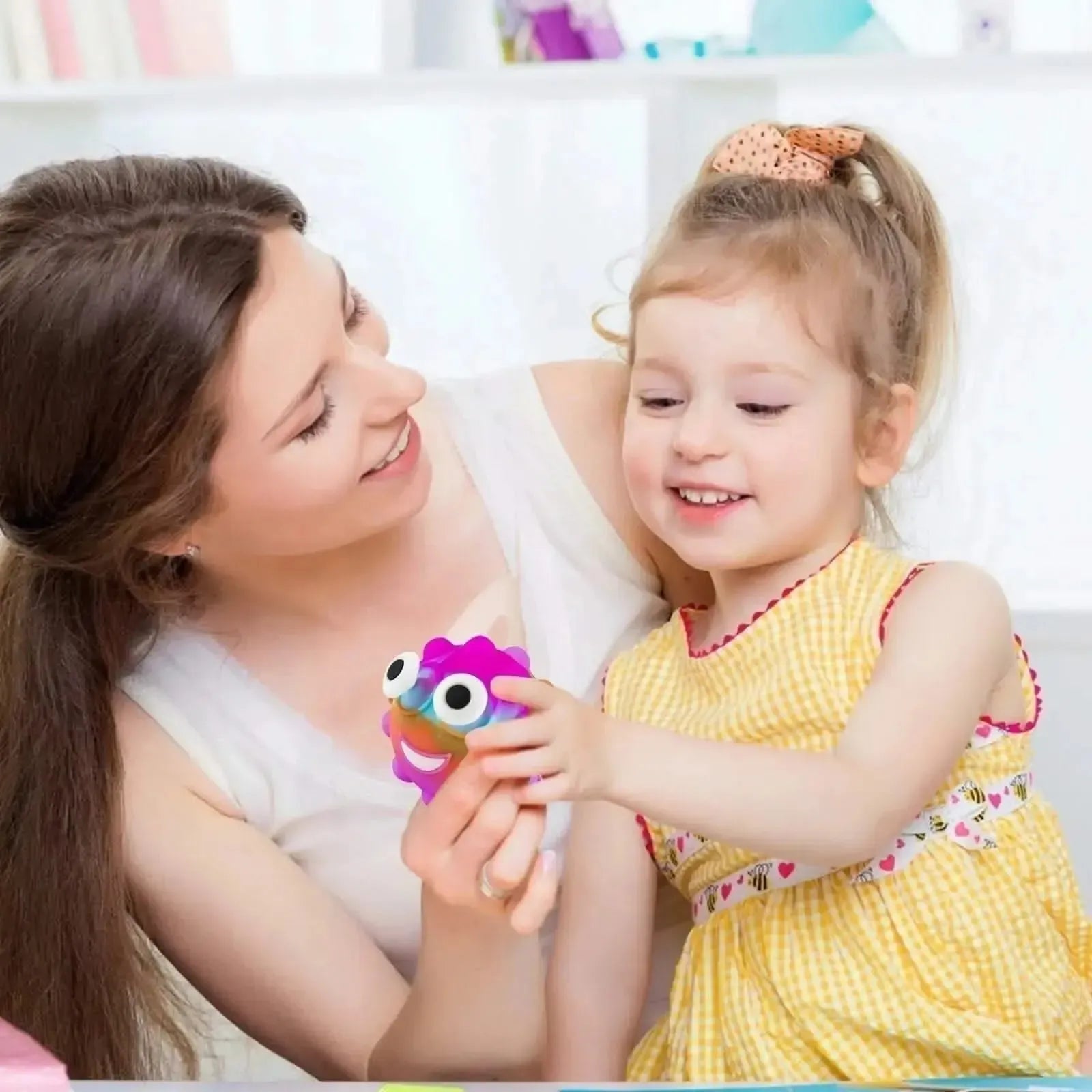 Pop N Squeeze Character Fidget Ball-Pop N Squeeze Character Fidget Ball