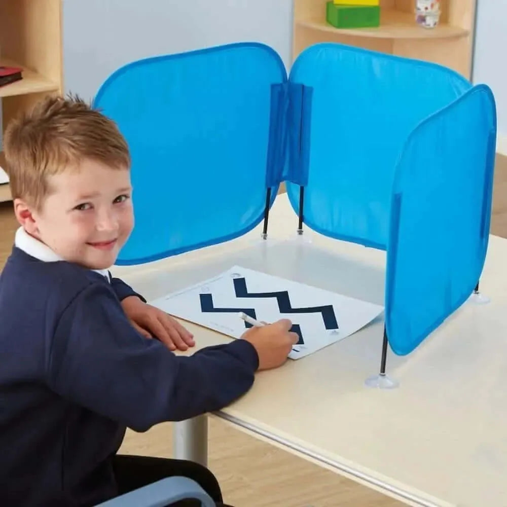 Pop Up Concentration Desk Barrier-Pop Up Concentration Desk Barrier