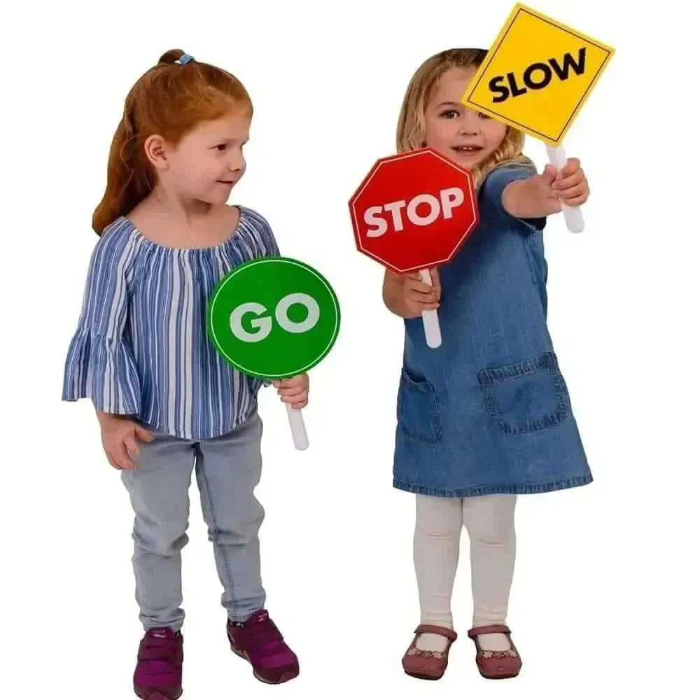 Pretend Play Traffic Signs Set of 3-Pretend Play Traffic Signs Set of 3