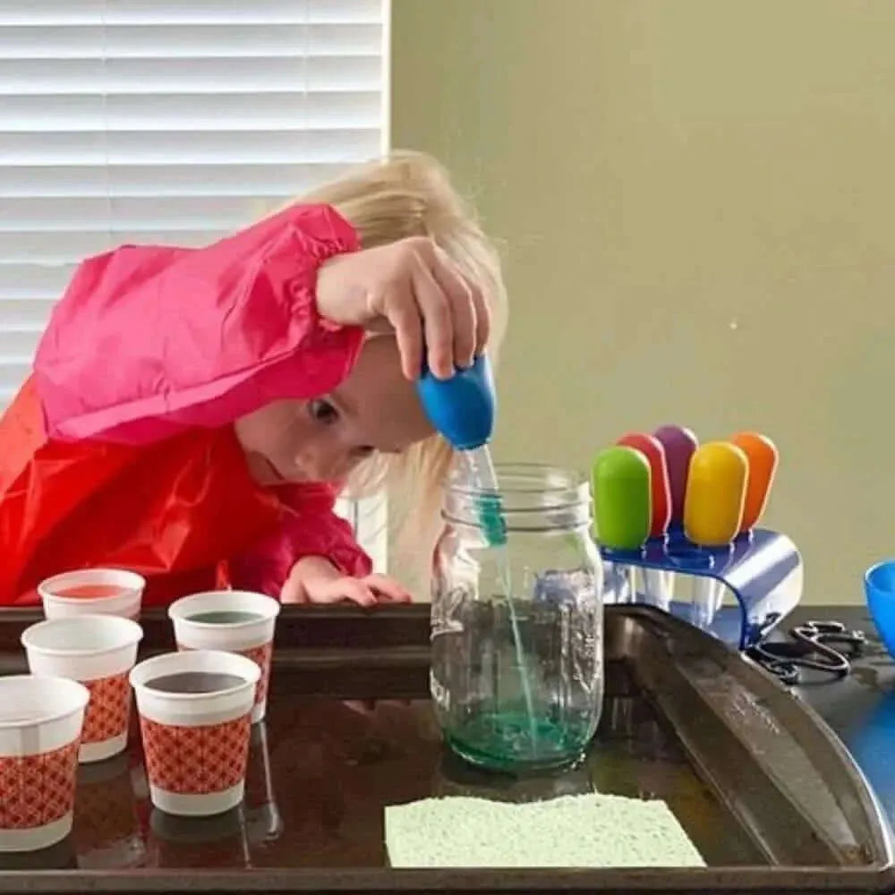 Primary Science Jumbo Eyedroppers with Stand-Primary Science Jumbo Eyedroppers with Stand