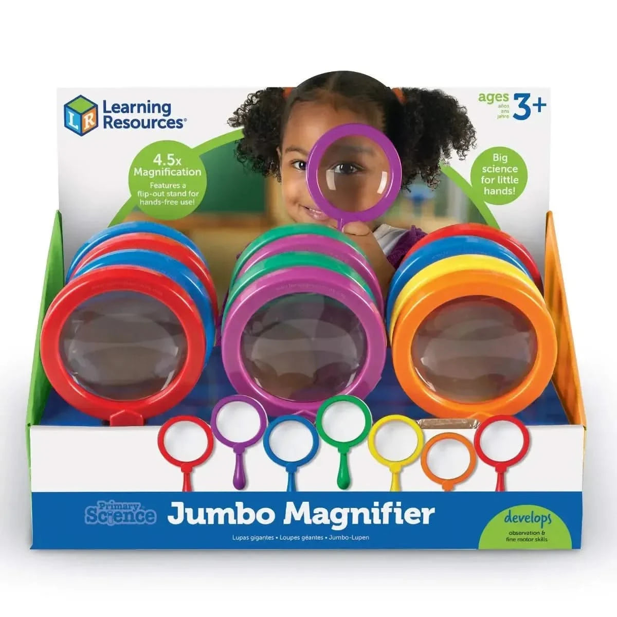 Primary Science Jumbo Magnifiers, Set of 12-Primary Science Jumbo Magnifiers, Set of 12