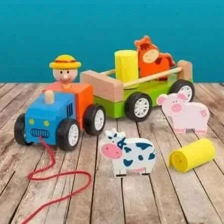 Pull along Tractor Toy-Pull along Tractor Toy