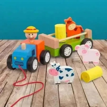 Pull along Tractor Toy-Pull along Tractor Toy