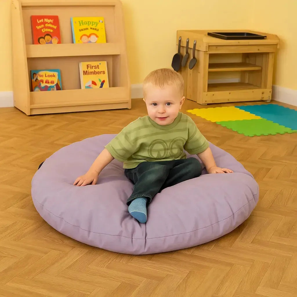 Purple Large Round Floor Cushion-Purple Large Round Floor Cushion
