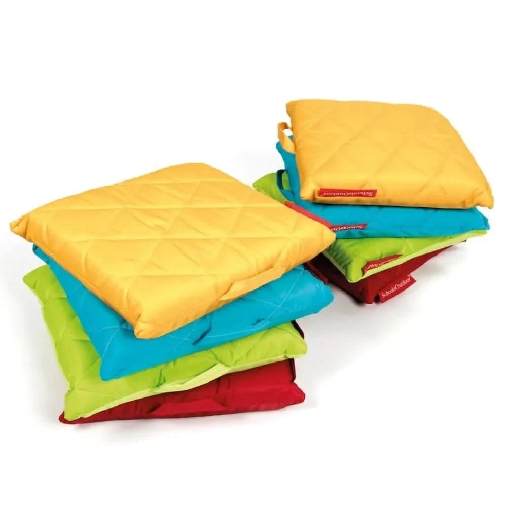 Quilted Square Outdoor Sit Upons-Quilted Square Outdoor Sit Upons