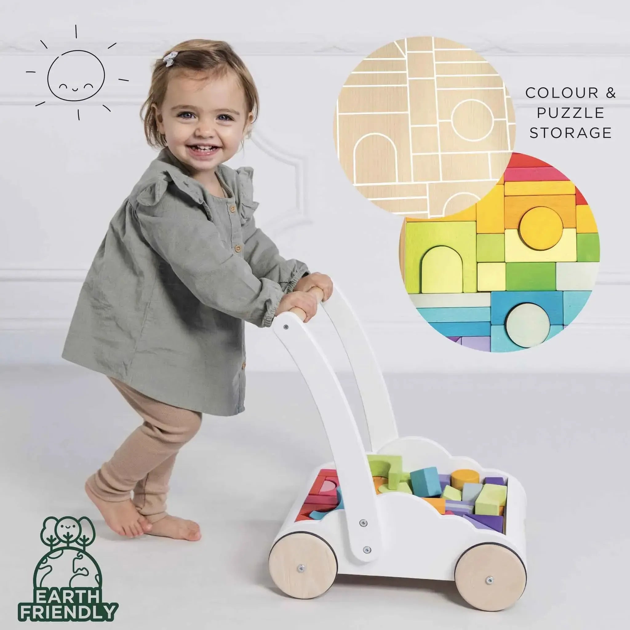 Rainbow Baby Walker & Puzzles-Rainbow Baby Walker & Puzzles