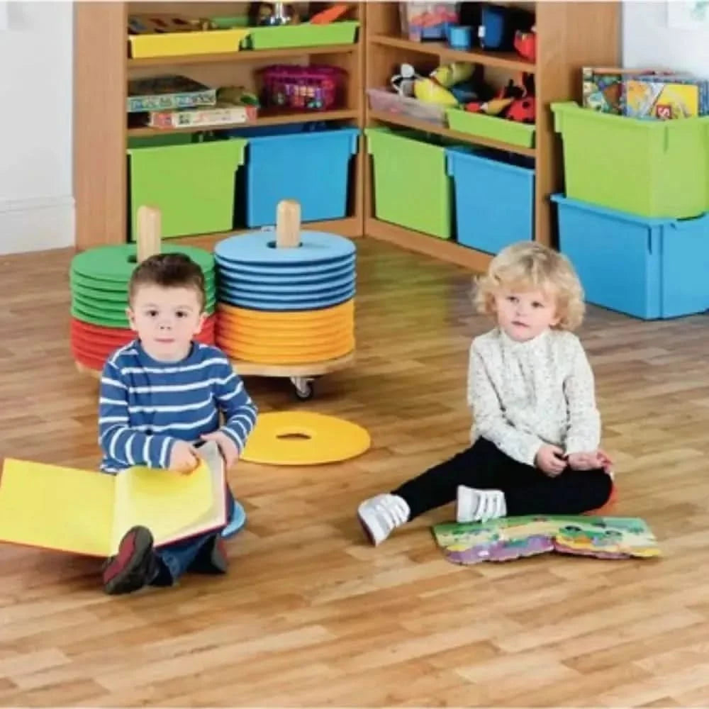 Rainbow Circular Mats & Donut Trolley-Rainbow Circular Mats & Donut Trolley
