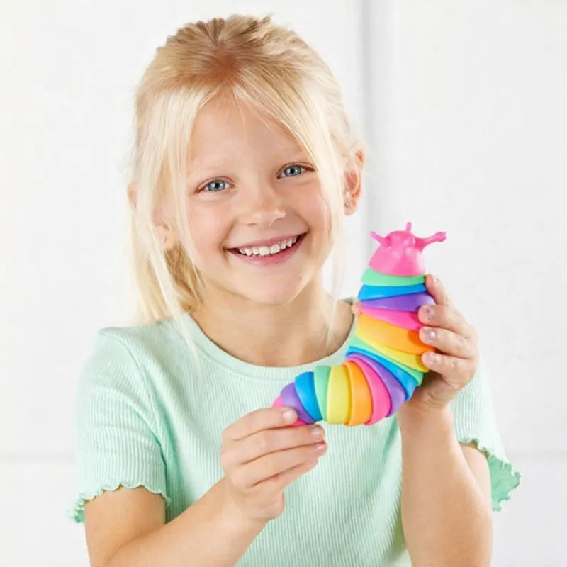 Rainbow Fidget Slug-Rainbow Fidget Slug