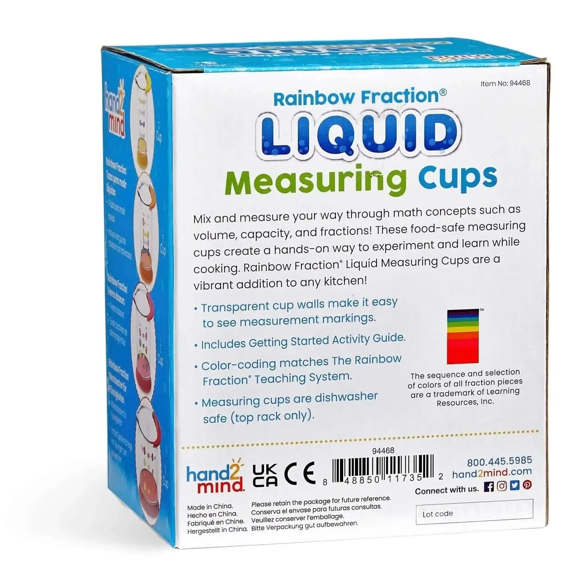 Rainbow Fraction Liquid Measuring Cups-Rainbow Fraction Liquid Measuring Cups