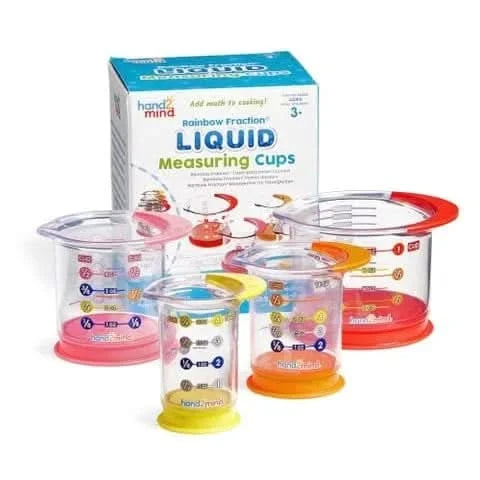 Rainbow Fraction Liquid Measuring Cups-Rainbow Fraction Liquid Measuring Cups