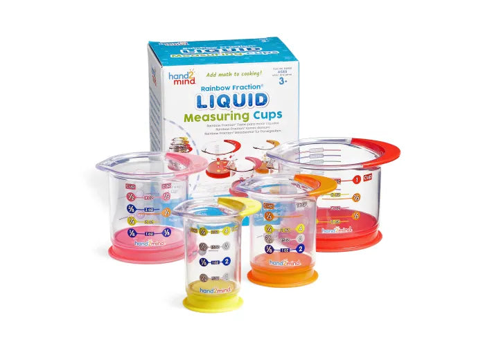 Rainbow Fraction Liquid Measuring Cups-Rainbow Fraction Liquid Measuring Cups