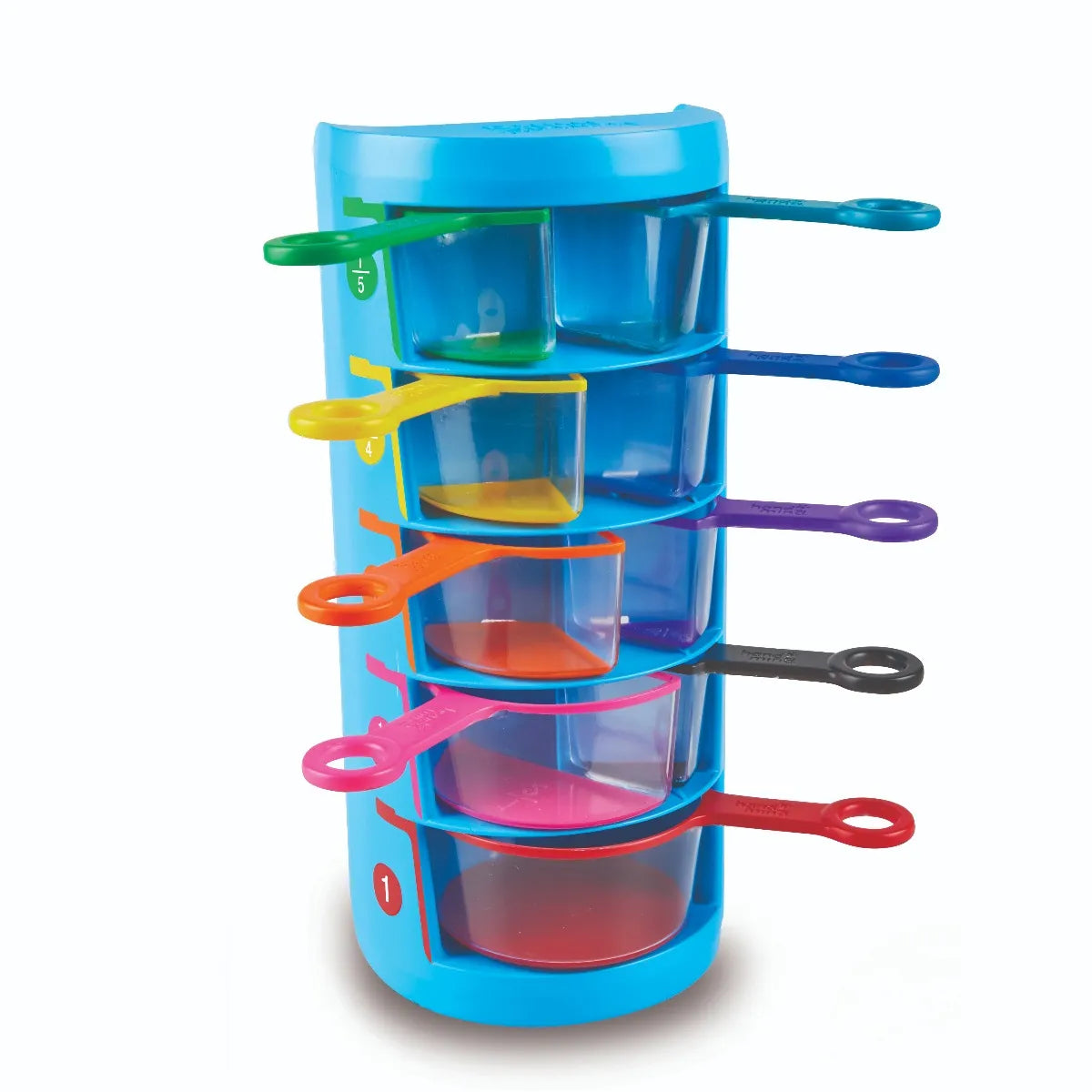 Rainbow Fraction Measuring Cups-Rainbow Fraction Measuring Cups