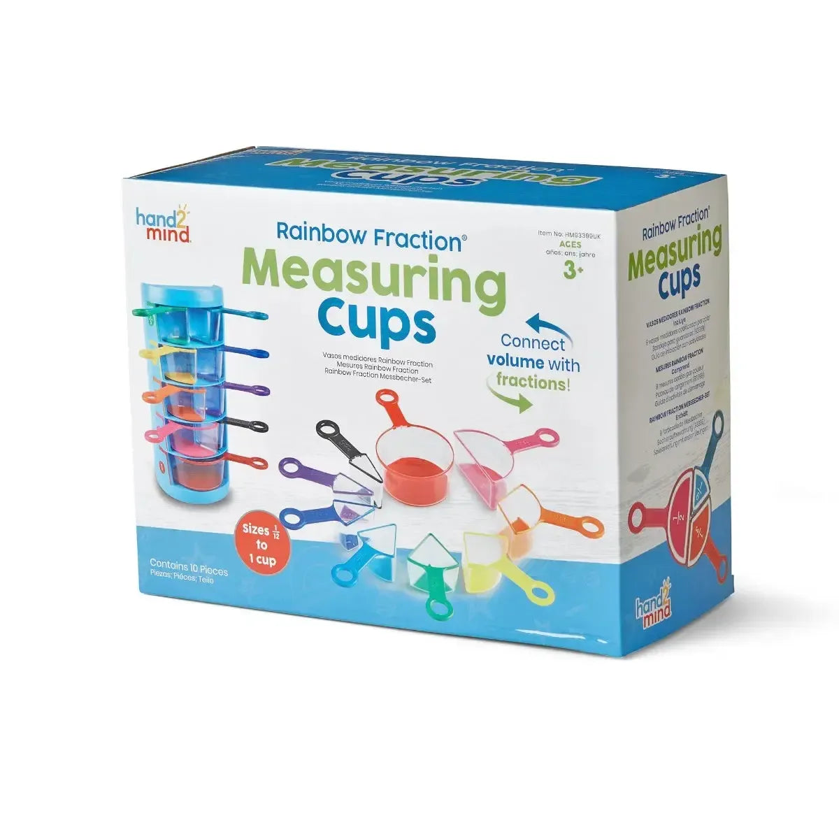 Rainbow Fraction Measuring Cups-Rainbow Fraction Measuring Cups