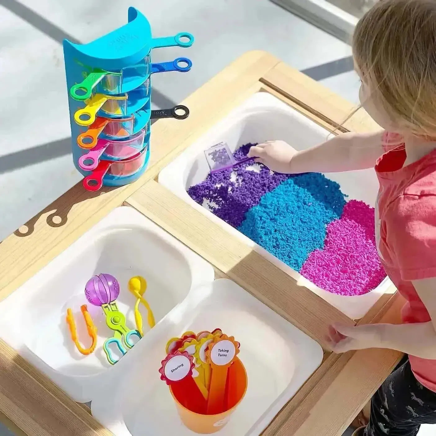 Rainbow Fraction Measuring Cups-Rainbow Fraction Measuring Cups