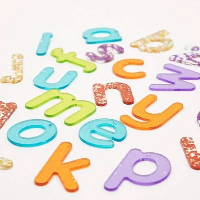 Rainbow Glitter Letters - Pk26-Rainbow Glitter Letters - Pk26