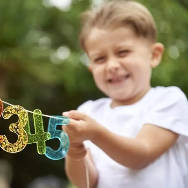 Rainbow Glitter Numbers - Pk14-Rainbow Glitter Numbers - Pk14