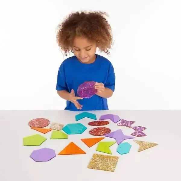 Rainbow Glitter Shapes-Rainbow Glitter Shapes