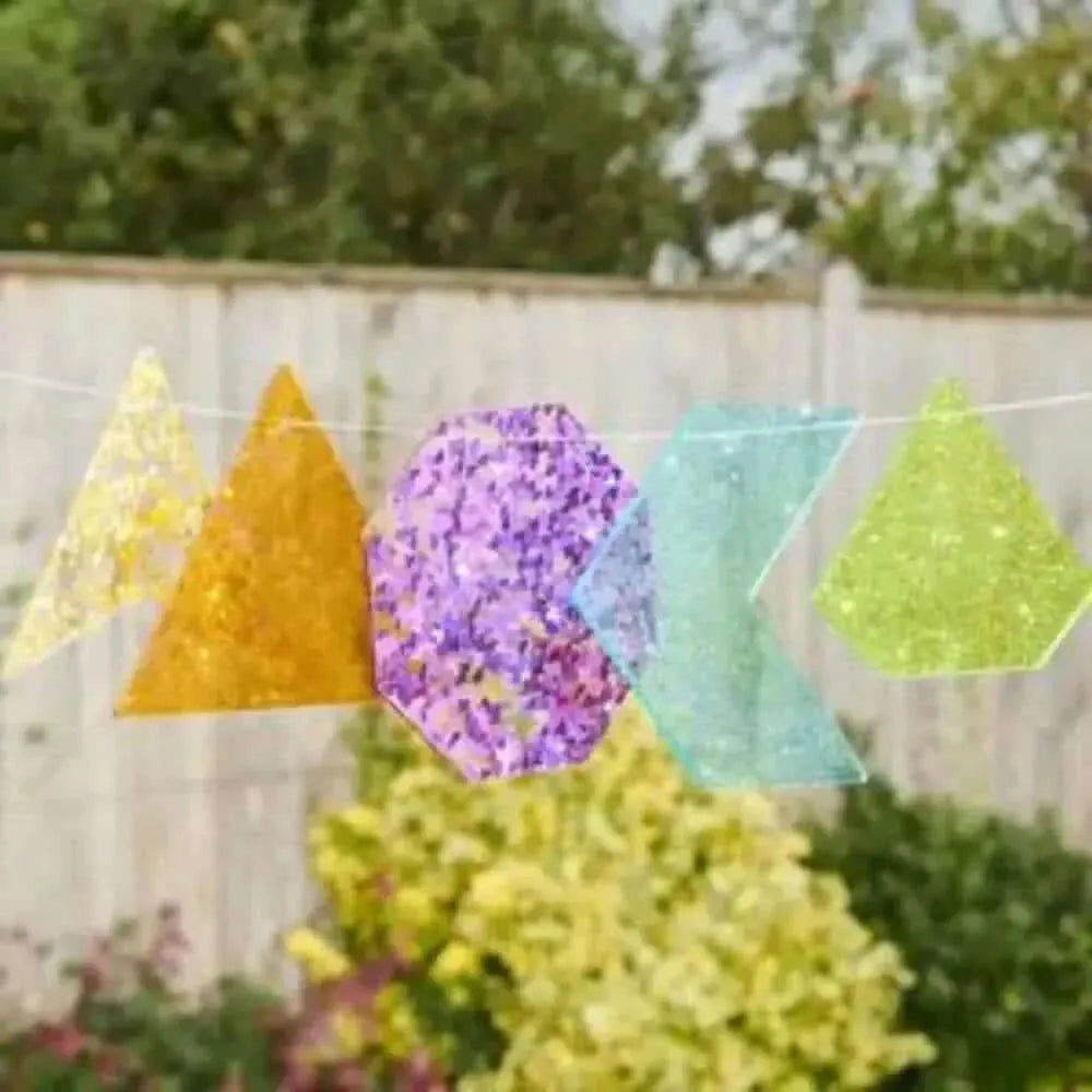 Rainbow Glitter Shapes-Rainbow Glitter Shapes