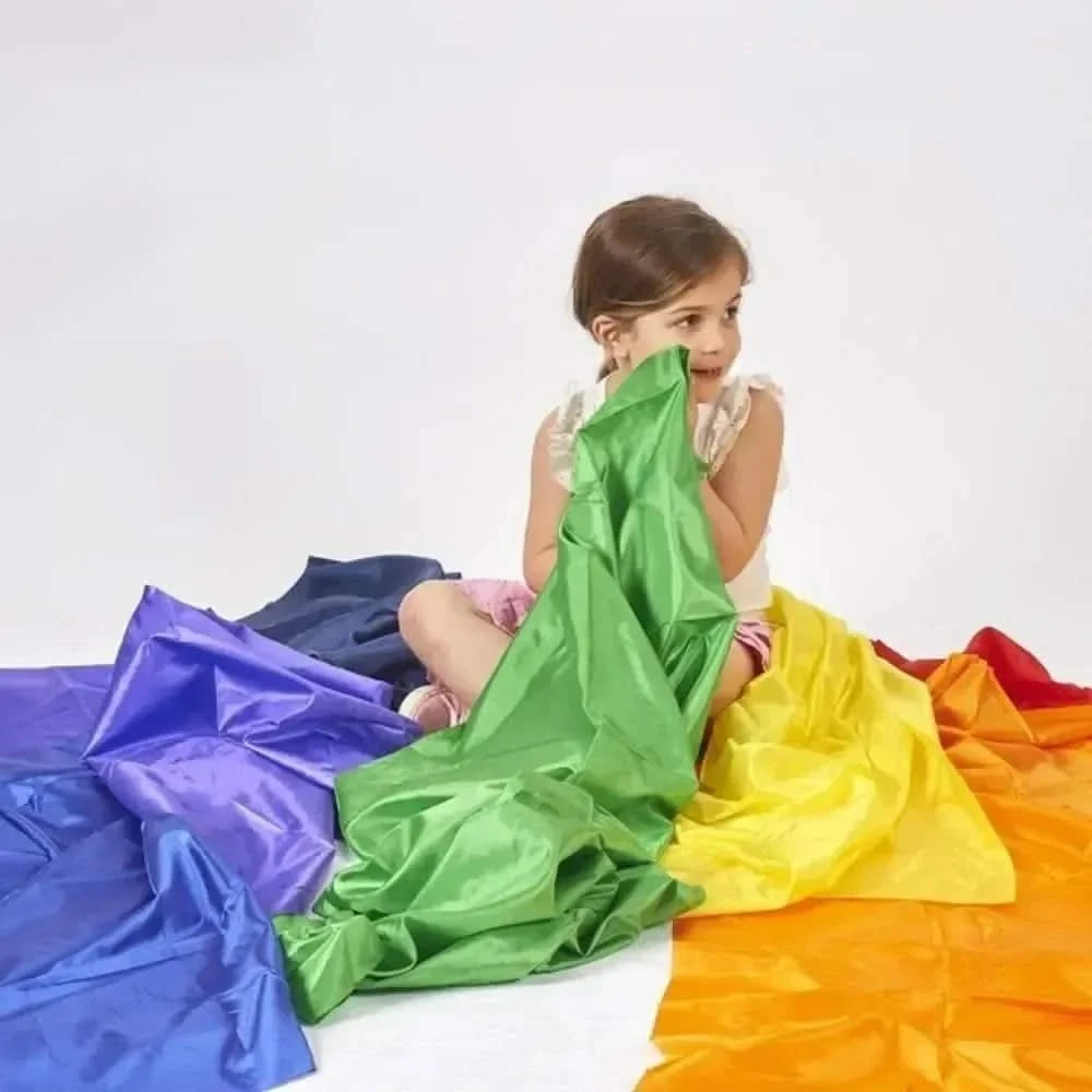 Rainbow Habutae Fabric Pack of 7-Rainbow Habutae Fabric Pack of 7