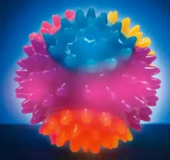 Rainbow Spikey Ball Light Up-Rainbow Spikey Ball Light Up