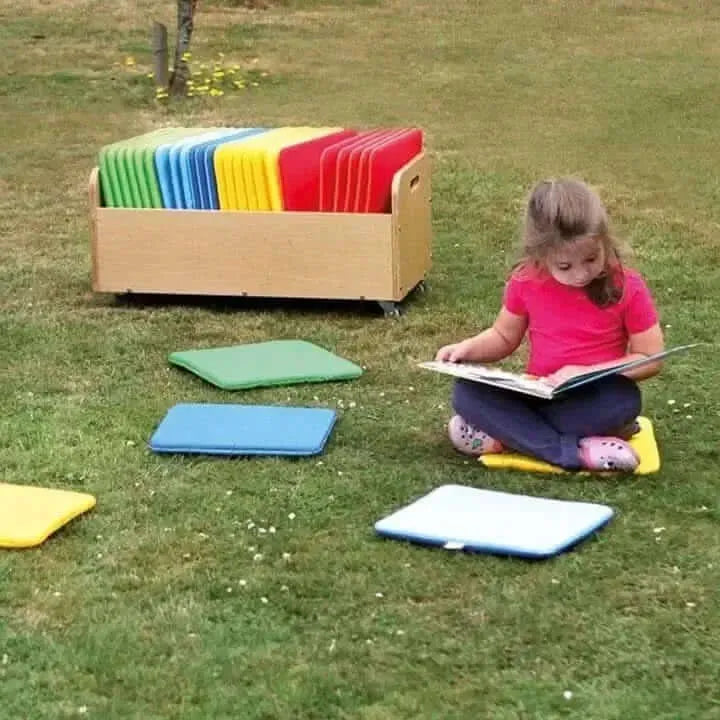 Rainbow Square Cushions and Tuf 2 Trolley Set of 32-Rainbow Square Cushions and Tuf 2 Trolley Set of 32