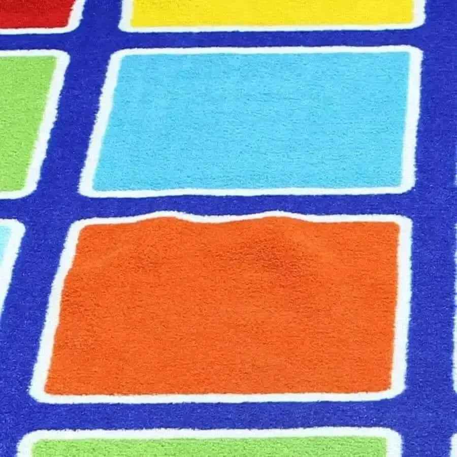 Rainbow Square Placement Carpet-Rainbow Square Placement Carpet