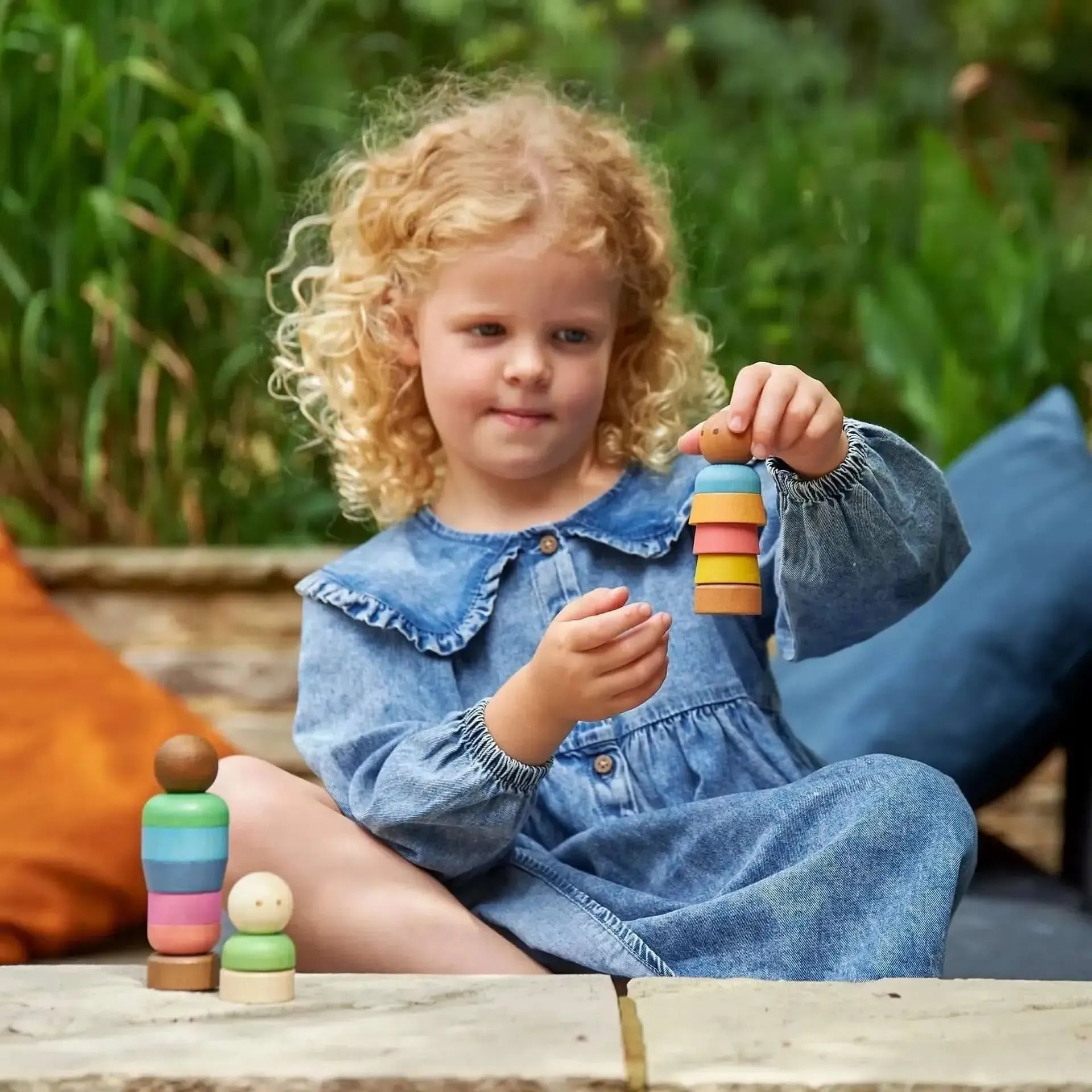 Rainbow Wooden Community People-Rainbow Wooden Community People