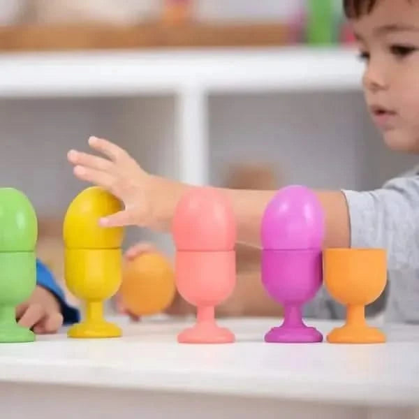 Rainbow Wooden Eggs-Rainbow Wooden Eggs