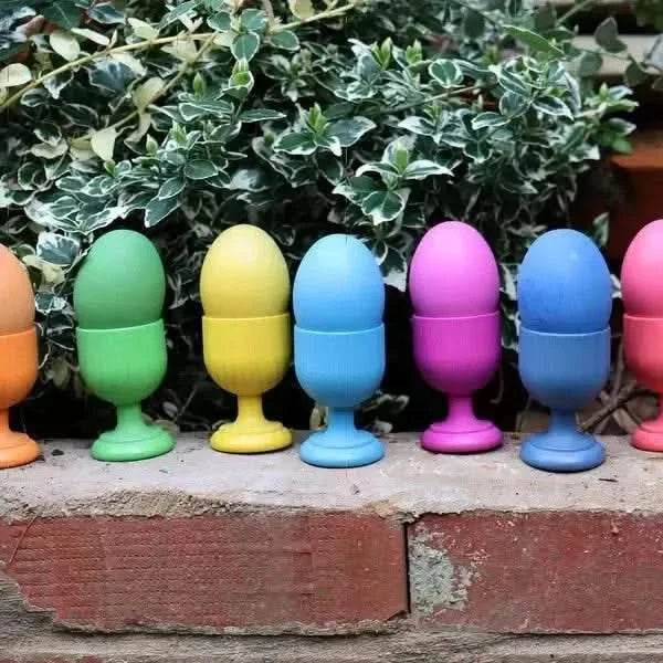Rainbow Wooden Eggs-Rainbow Wooden Eggs